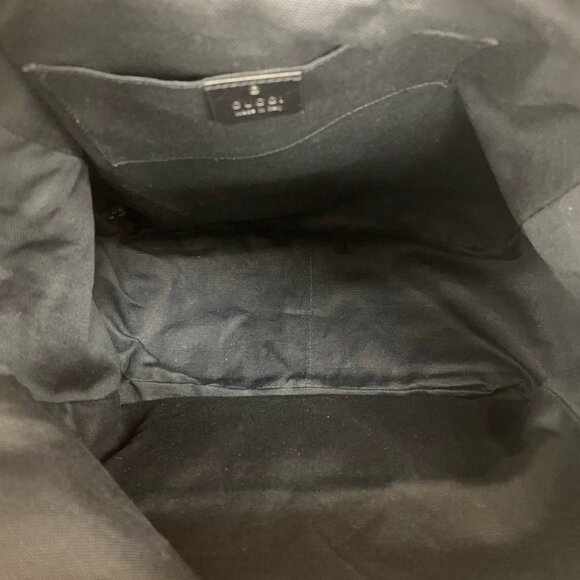 GUCCI Black Leather Backpack - Picture 9 of 10